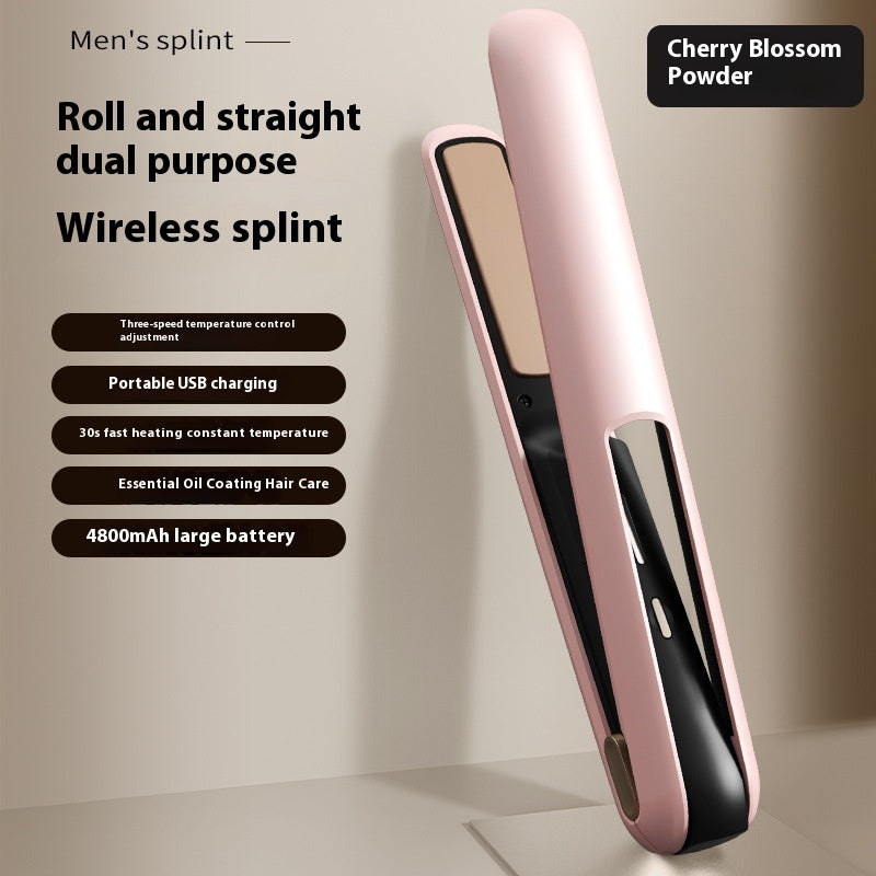 Wireless USB Charging Hair Straighteners Volume Straight Two-in-one