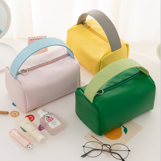 Portable Cosmetic Bag Large Capacity Candy Color Travel Portable Bags