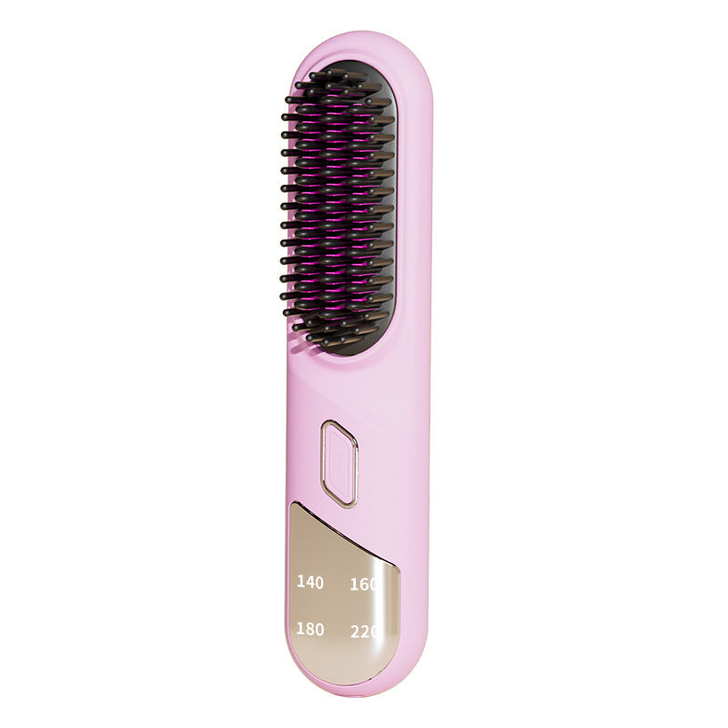 Wet Dry Hair Straightener Cordless Hair Straightener Brush With Fast Heating Negative Ions For Fluffy Curly Hair For Electric