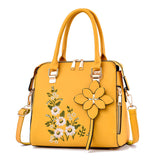 Fashion Flowers Embroidered Handbag Women Shoulder Messenger Bags