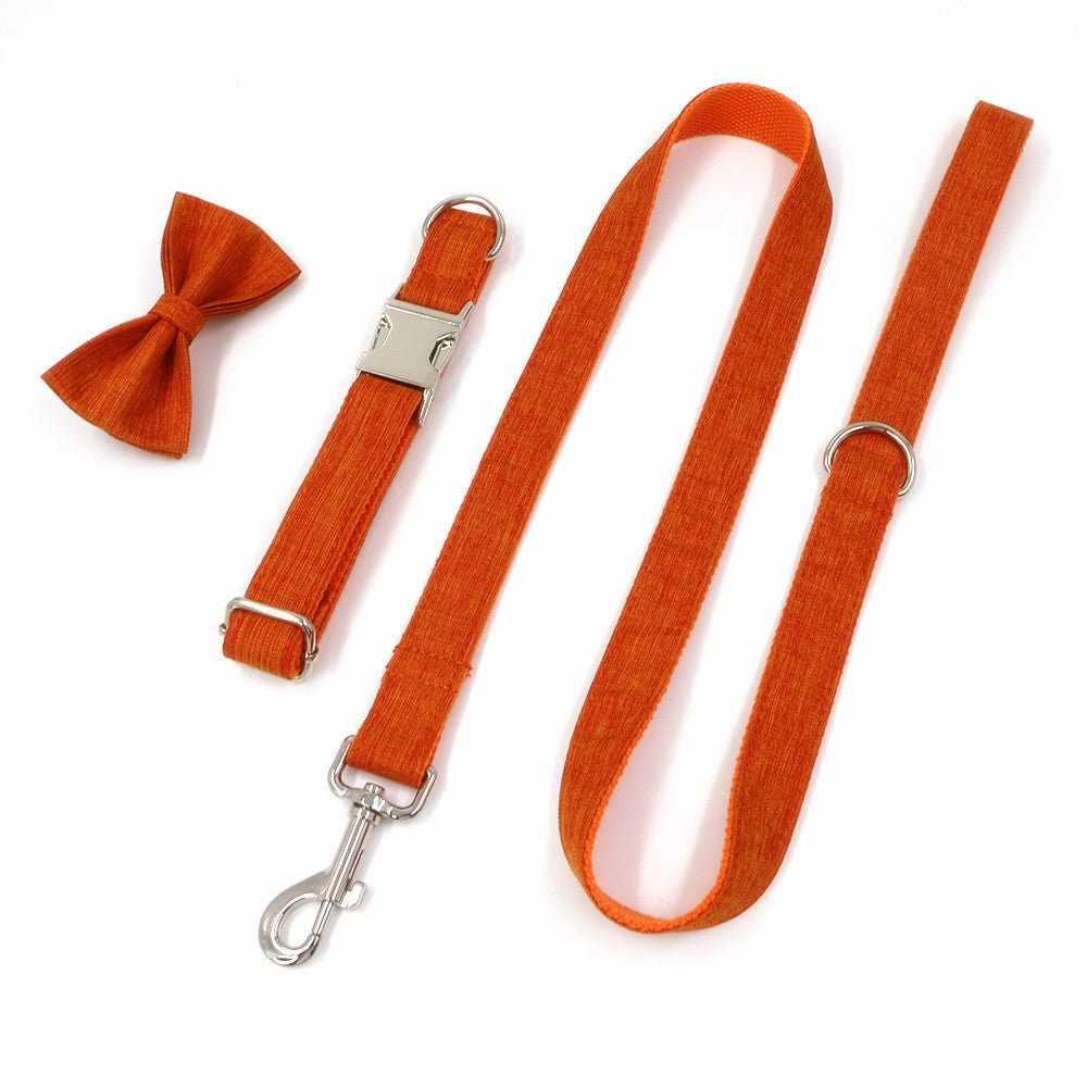 Pet Supplies Hot Dog Collar Leash, Pet Bow Collar Pet Leash