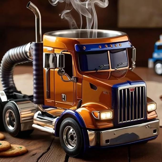 Handcrafted Semi-Truck Coffee Mugs