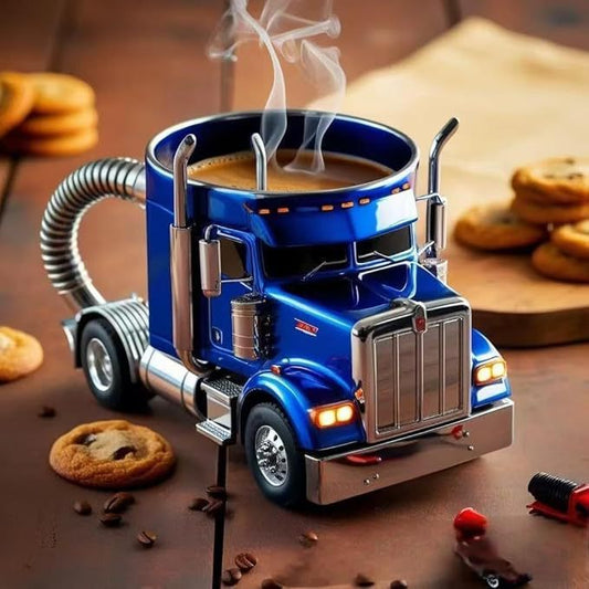 Handcrafted Semi-Truck Coffee Mugs